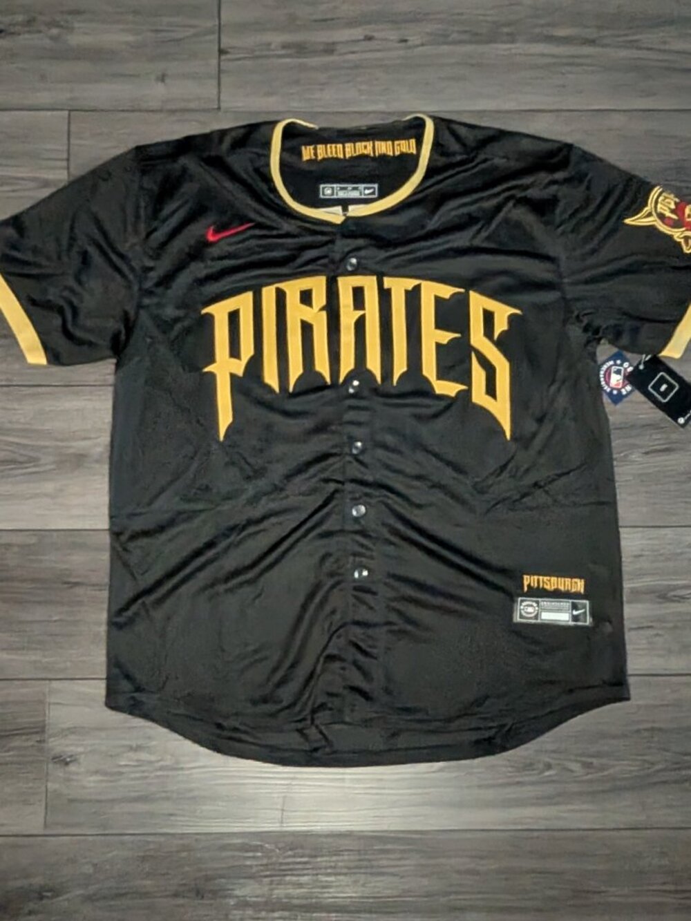 Konnor Griffin #6 Pittsburgh Pirates 2026 City Connect Baseball Jersey - Picture 8 of 9